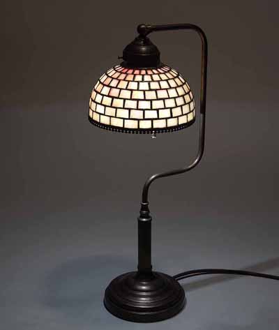 7 " LEADED GLASS DESK LAMP TIFFANY STYLE