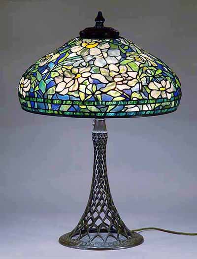 22" Peony Tiffany table lamp