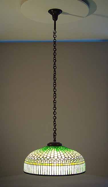 22" CURTAIN BORDER  #1506-22 hanging Tiffany lamp