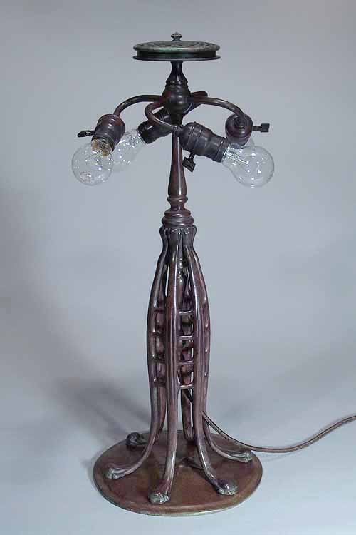 JACOBS LADDER # 500 Bronze cast Tiffany lamp base