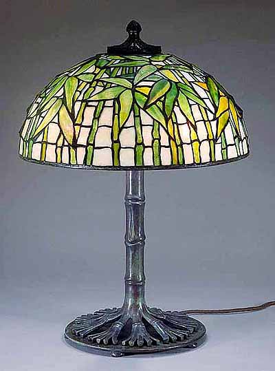 16" Bamboo Lamp Design of Tiffany Studios New York