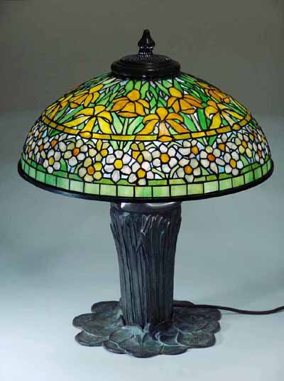 20" Jonquil Daffodil Tiffany table lamp