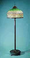 24" Curtain Border Tiffany floor Lamp