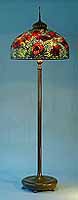 Oriental Poppy Tiffany Floor lamp