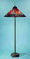 29" Peony Cone Tiffany floor lamp