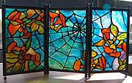 Tiffany leaded glass Tea screen