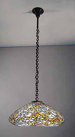 22" Butterfly Tiffany hanging lamp