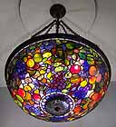 Tiffany Lamp Fruit Chandelier