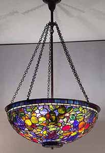 Tiffany Lamp Fruit Chandelier