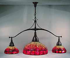 Tiffany pool table lamp