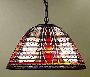 16" Indian Basket Tiffany lamp