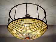 36" PARASOL TIFFANY HANGING LAMP