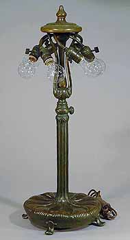 # 367 Telescoping Libary Bronze Tiffany lamp base