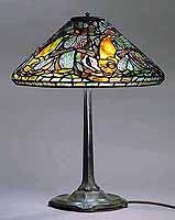 16" FISH TABLE LAMP DESIGN OF TIFFANY STUDIOS NEW YORK