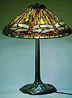 20" Dragonfly cone Tiffany table lamp