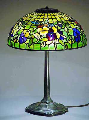 Tiffany Lamp Pansy (on Gold)