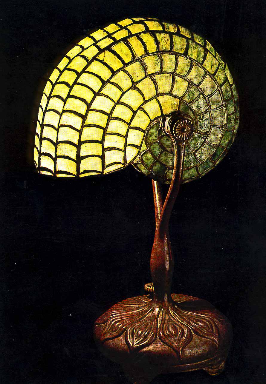 Nautilus Lamp by Louis Comfort Tiffany