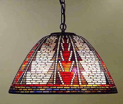 American Indian Tiffany Lamp