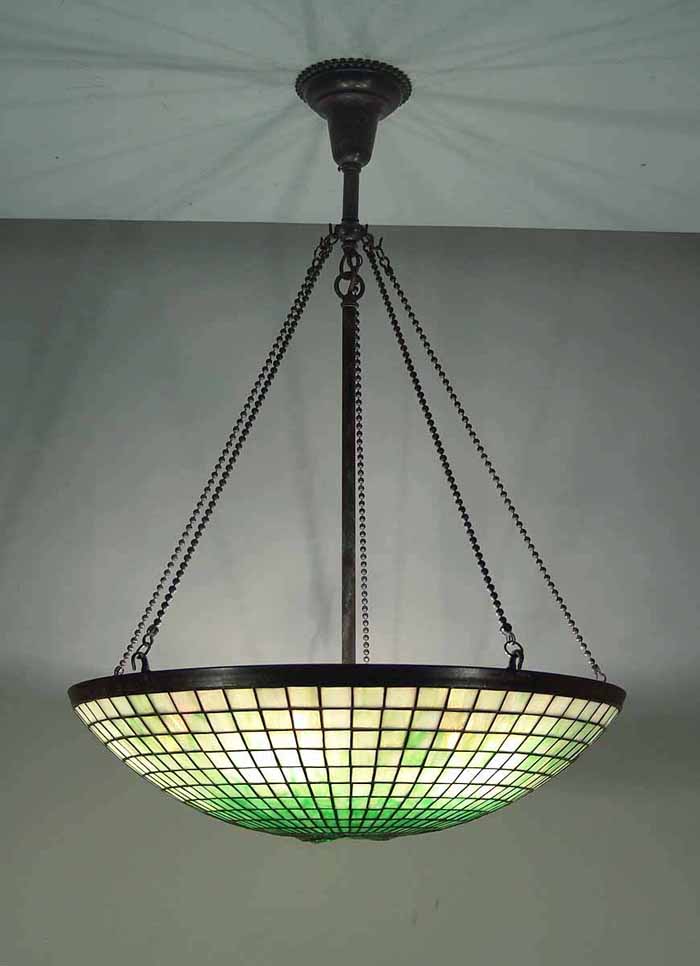 Leaded Glass & Bronze Tiffany lamp