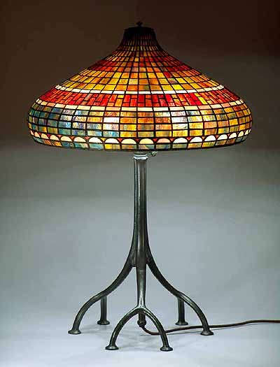 straight lines tiffany lamp