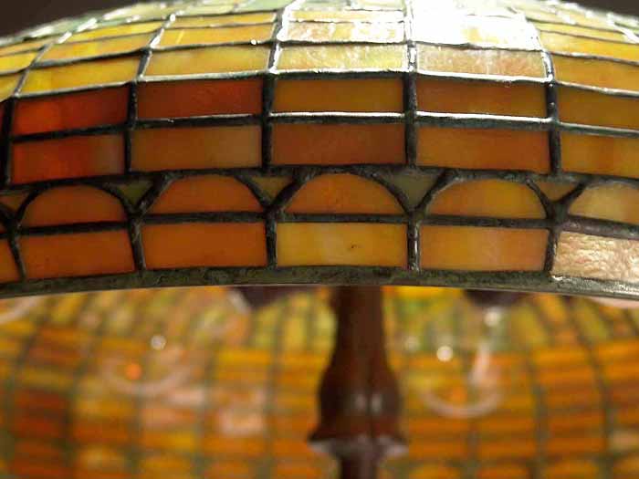 Leaded Glass & Bronze Tiffany lamp