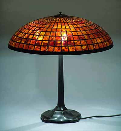 20" Parasol leaded Glass lamp