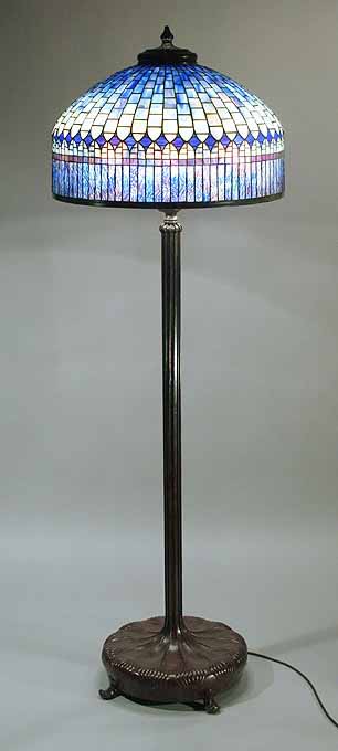 24 1/2"  Curtain Border floor lamp design of Tiffany Studios