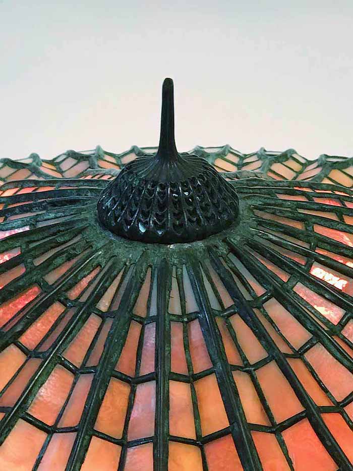 Leaded Glass & Bronze Tiffany lamp