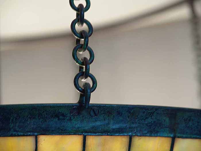 Leaded Glass & Bronze Tiffany lamp