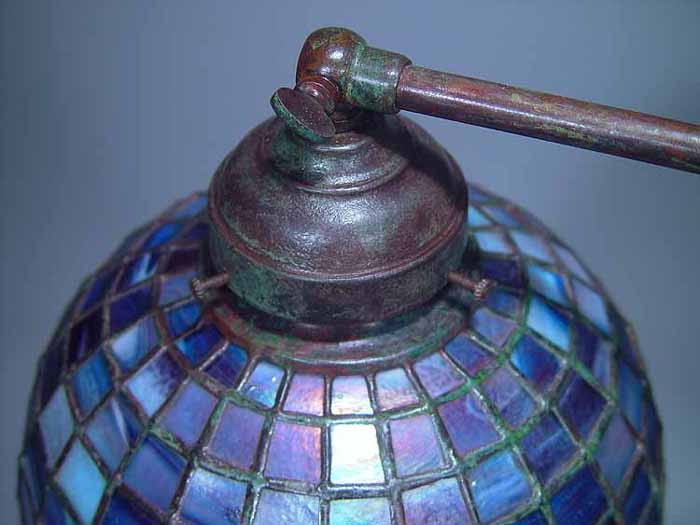 Leaded Glass & Bronze Tiffany lamp