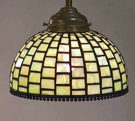 Leaded Glass & Bronze Tiffany lamp