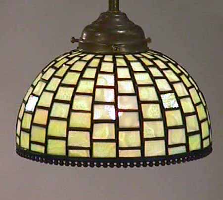 Leaded Glass & Bronze Tiffany lamp