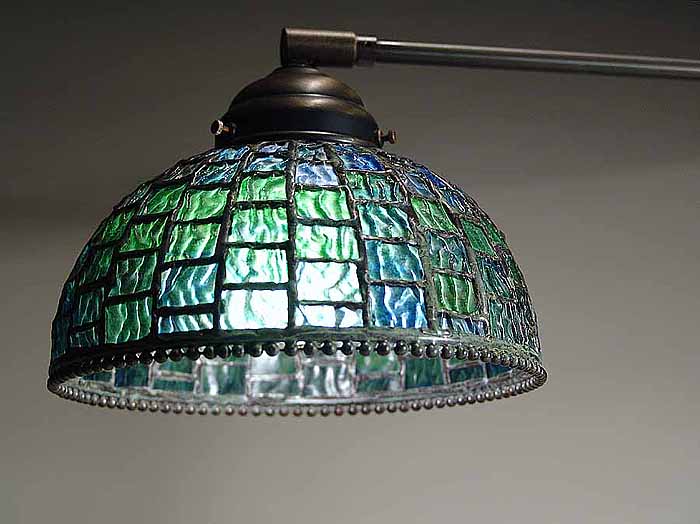 Leaded Glass & Bronze Tiffany lamp