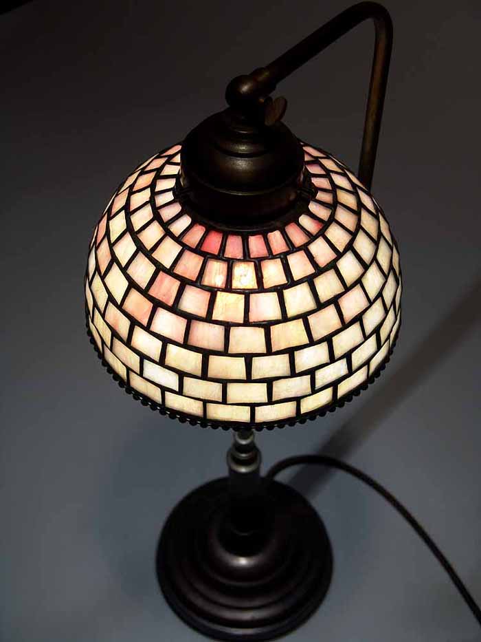 Leaded Glass & Bronze Tiffany lamp