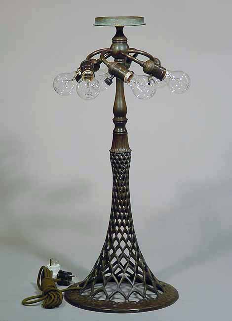 EIFFEL TOWER # 549 Bronze cast Tiffany lamp base