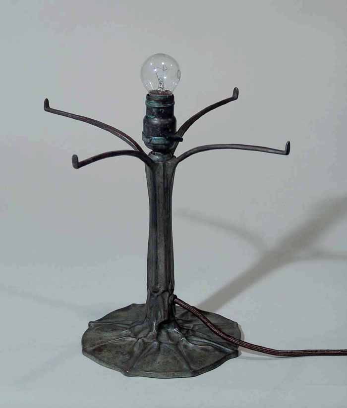 Bronze cast Tiffany table lamp base