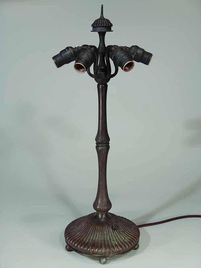 Bronze cast Tiffany table lamp base