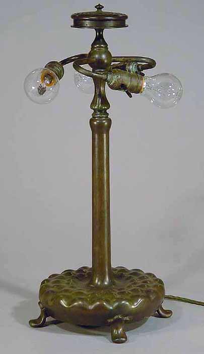 Bronze cast Tiffany table lamp base