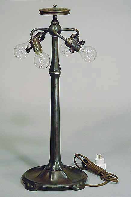 Bronze cast Tiffany table lamp base