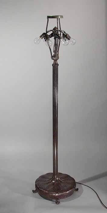 Bronze cast Tiffany table lamp base