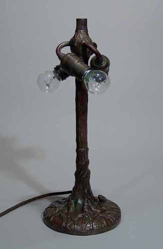 Small Tree trunk #349 Bronze casted Tiffany lamp base                                                                                                                                      # 349 (SMALL)