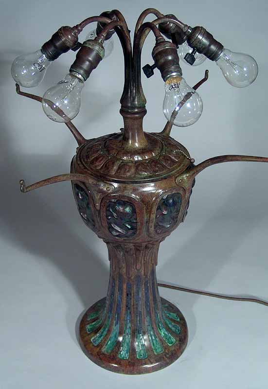 Bronze Tiffany lamp base