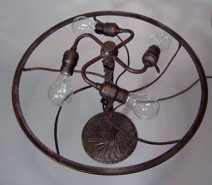 Bronze Tiffany lamp base