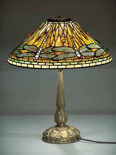 Tiffany lamp gold dore