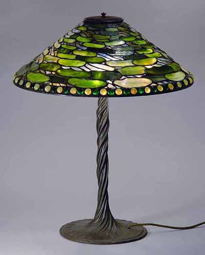 20" Lily Pad Tiffany table lamp