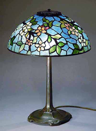 Apple Blossom Tiffany Lamp Design of Tiffany Studios New York