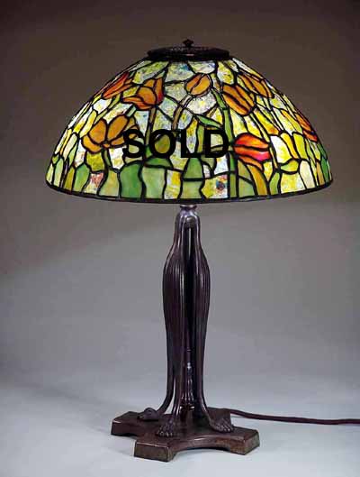 16 Inch Tulip Tiffany Lamp