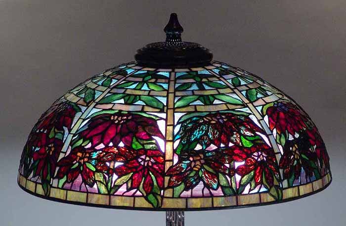 Leaded Glass & Bronze Tiffany lamp