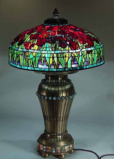 22" Large Tulip Tiffany Lamp