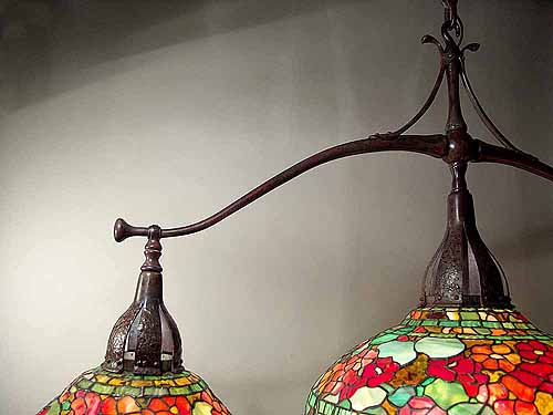 Tiffany Studios billiards table lamp